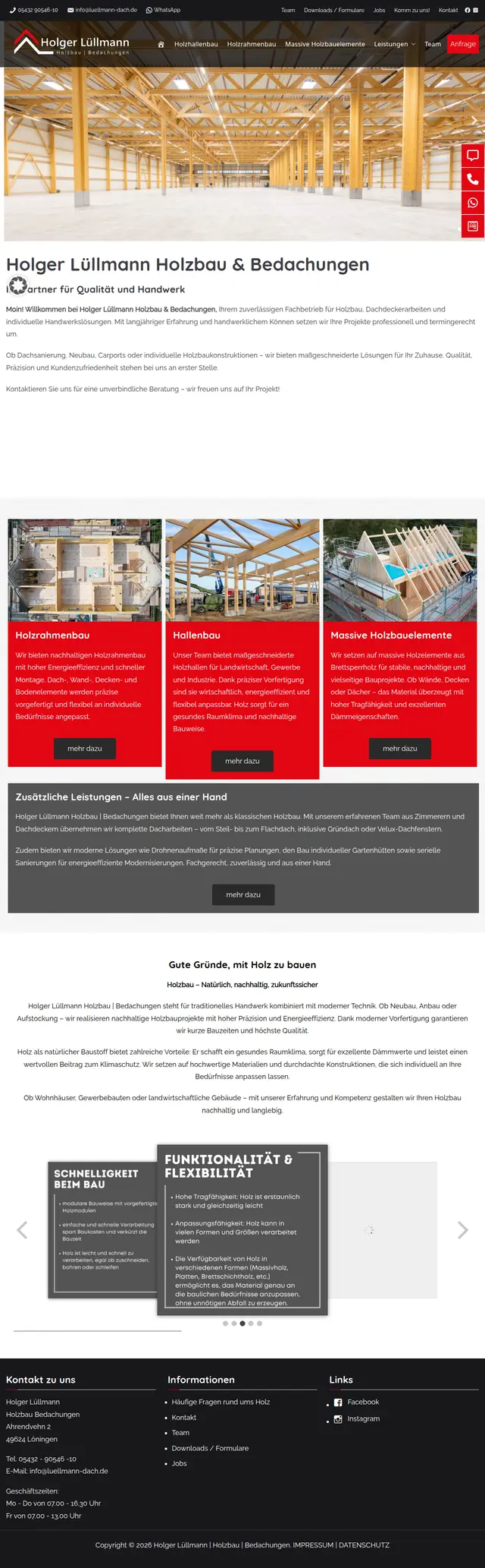 Bildschirmfoto der Website Holger Lüllmann
